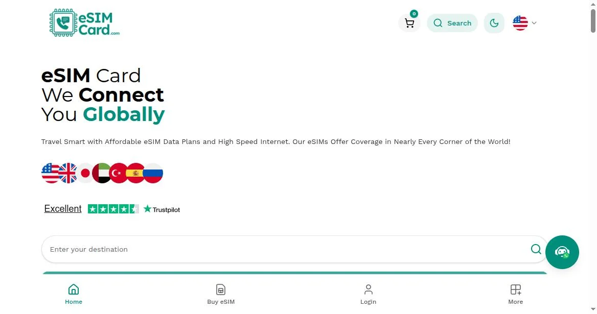 eSIMCard homepage