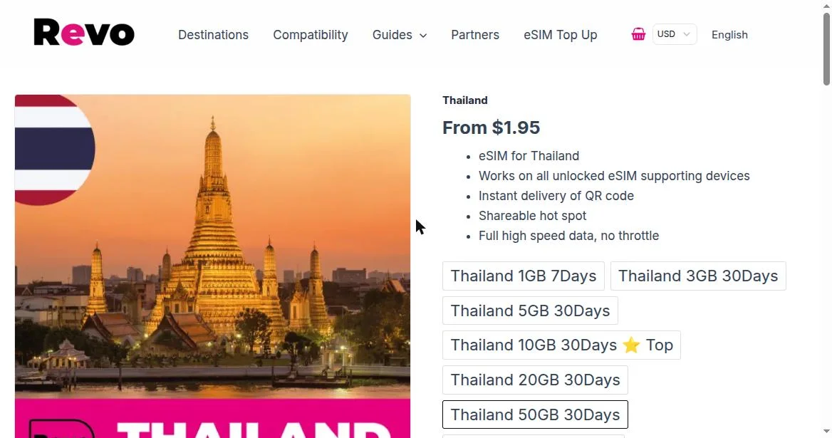 Plan selection for Thailand