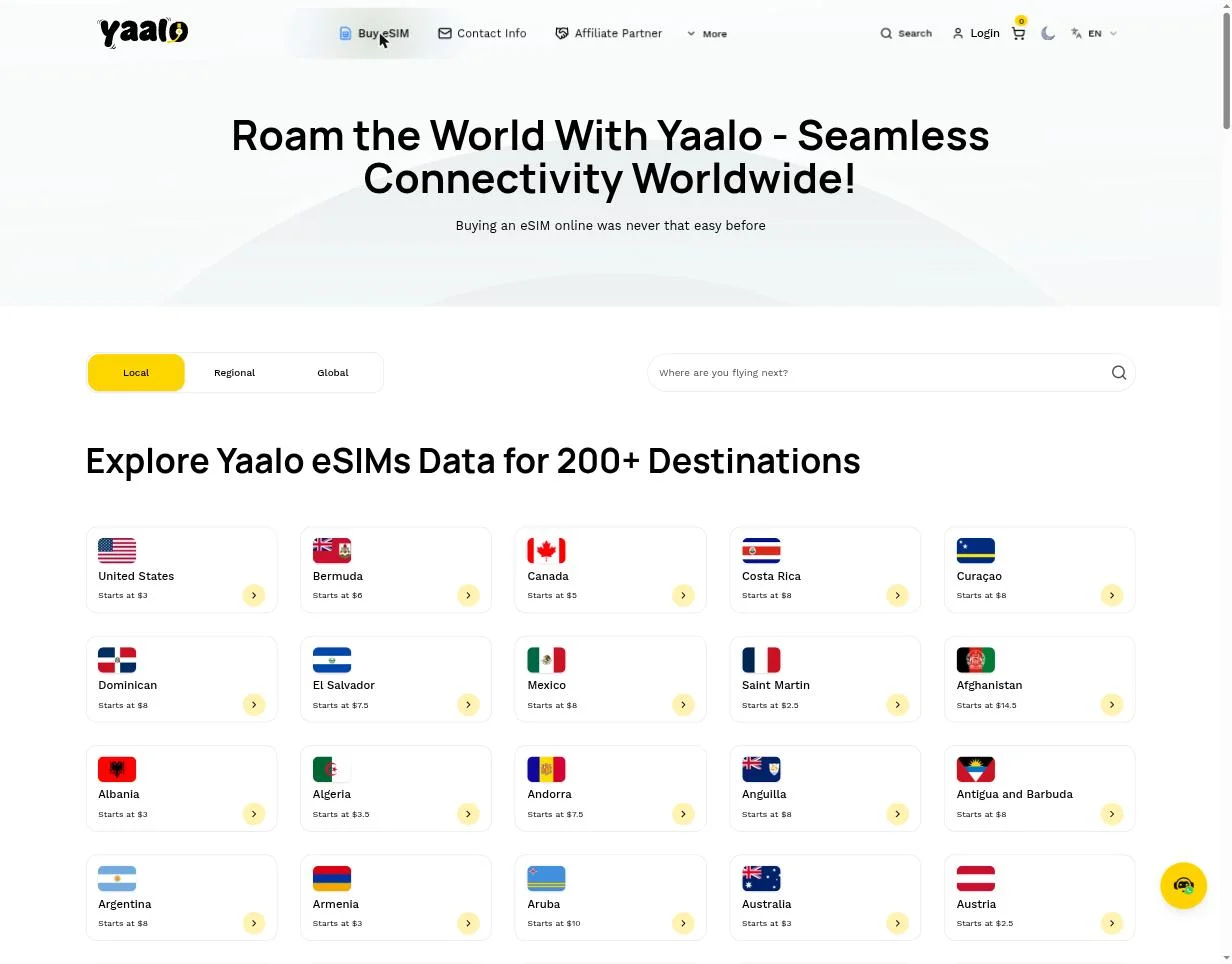 All destinations